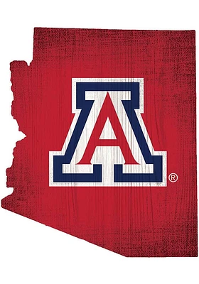 Arizona Wildcats State Cutout Sign