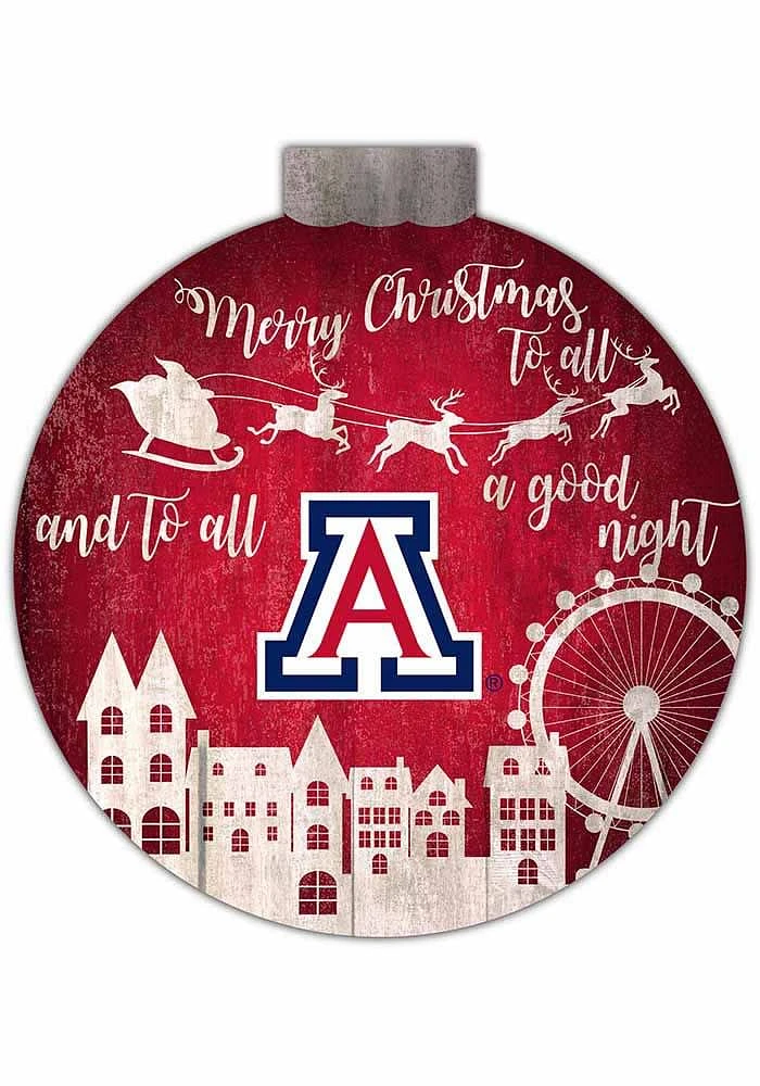 Arizona Wildcats Christmas Village Sign