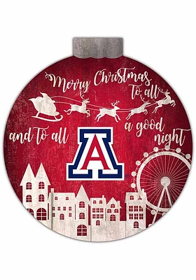 Arizona Wildcats Christmas Village Sign