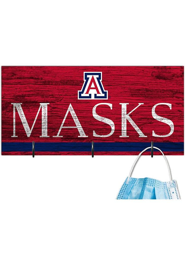 Arizona Wildcats Team Color Mask Holder Sign
