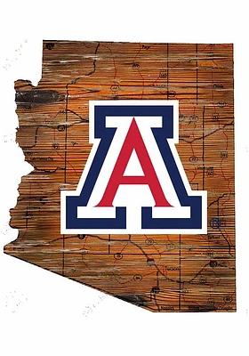 Arizona Wildcats Mini Roadmap State Sign