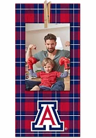 Arizona Wildcats Plaid Clothespin Sign