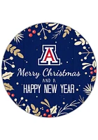 Arizona Wildcats Merry Christmas and New Year Circle Sign