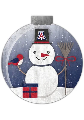 Arizona Wildcats Snowglobe 12 Inch Sign
