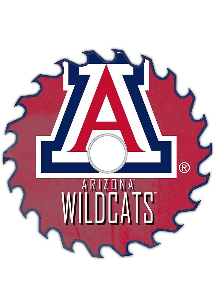 Arizona Wildcats Rust Circular Saw Sign