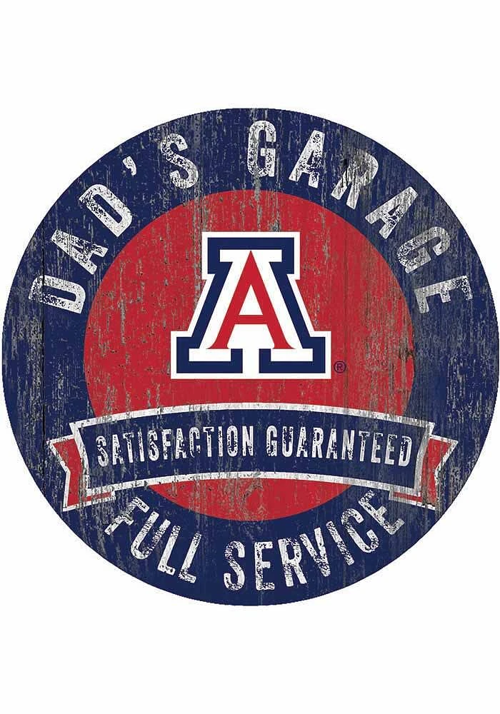 Arizona Wildcats Dads Garage Sign - Blue