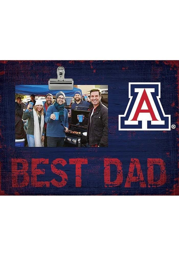 Arizona Wildcats Best Dad Clip Picture Frame - Blue