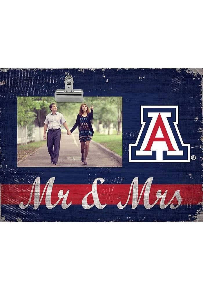 Arizona Wildcats Mr and Mrs Clip Picture Frame
