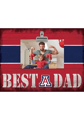 Arizona Wildcats Best Dad Striped Clip Picture Frame - Blue