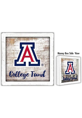 Arizona Wildcats College Fund Box Sign