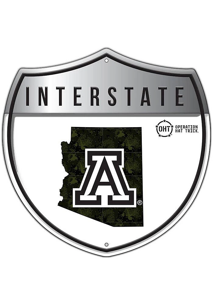 Arizona Wildcats 24in OHT Camo Interstate Sign