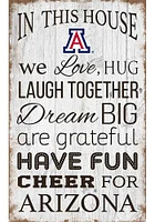 Arizona Wildcats In This House 11x19 Sign
