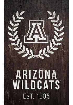 Arizona Wildcats Laurel Wreath Sign