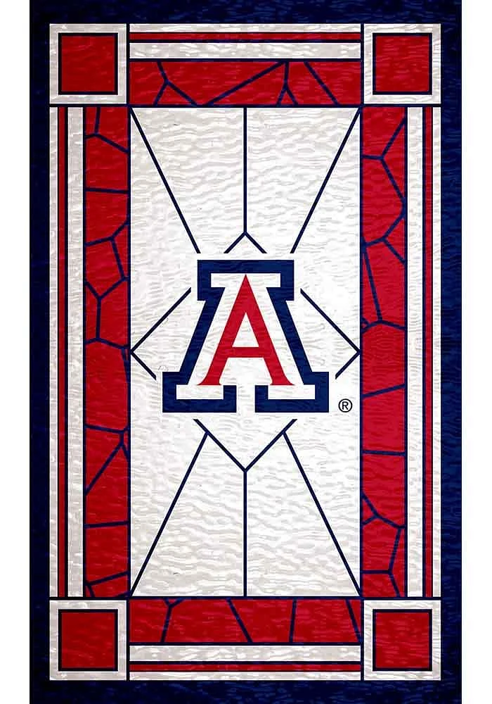 Arizona Wildcats Stained Glass Sign