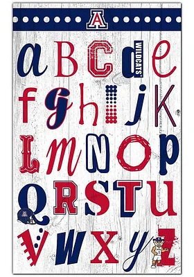 Arizona Wildcats Alphabet Sign
