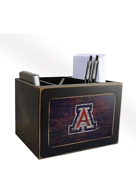Arizona Wildcats Distressed Desktop Organizer Desk Accessory