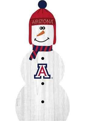 Arizona Wildcats Snowman Leaner Sign