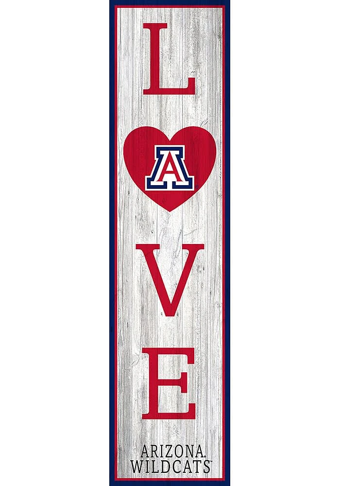 Arizona Wildcats 48 Inch Love Leaner Sign