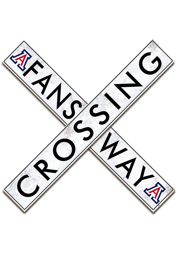 Arizona Wildcats 48 Inch Fans Way Crossing Wall Art