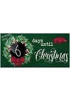 Arkansas Razorbacks Chalk Christmas Countdown Sign - Red