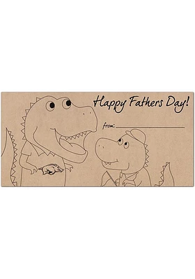 Arkansas Razorbacks Fathers Day Coloring Sign - Red