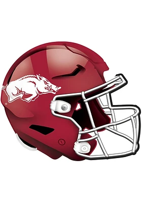 Arkansas Razorbacks 12in Authentic Helmet Sign - Red