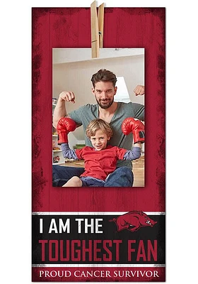 Arkansas Razorbacks The Toughest Fan Sign - Red