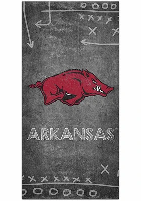 Arkansas Razorbacks Chalk Playbook Sign - Red