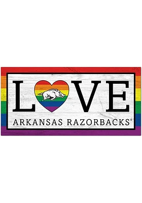 Arkansas Razorbacks LGBTQ Love Sign - Red