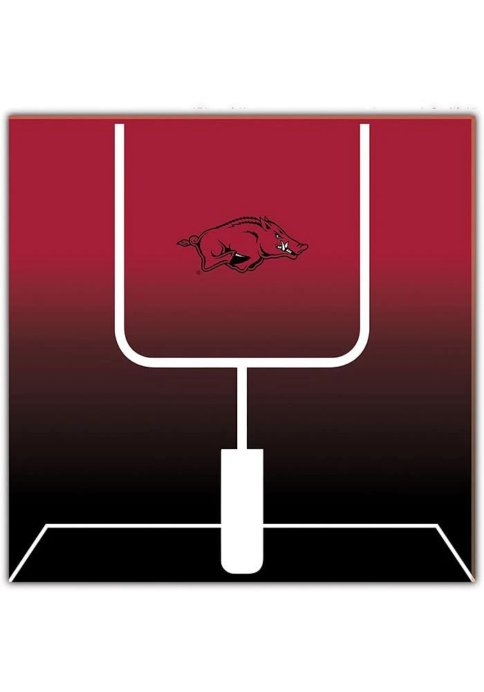 Arkansas Razorbacks Goal Gradient Sign - Red