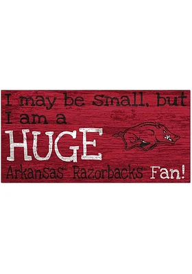 Arkansas Razorbacks Huge Fan Sign - Red