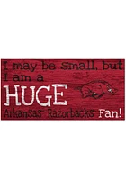 Arkansas Razorbacks Huge Fan Sign - Red