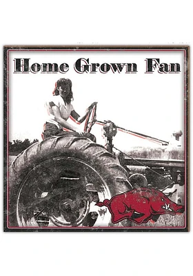 Arkansas Razorbacks Aluminum Can Sign - Red