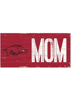 Arkansas Razorbacks MOM Sign - Red