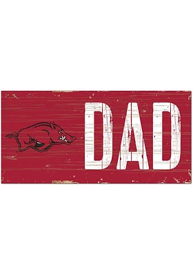 Arkansas Razorbacks DAD Sign - Red