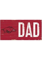 Arkansas Razorbacks DAD Sign - Red