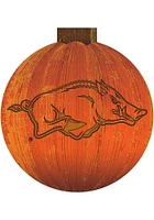 Arkansas Razorbacks Halloween Pumpkin Sign - Red