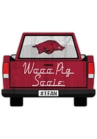 Arkansas Razorbacks Truck Back Cutout Sign - Red