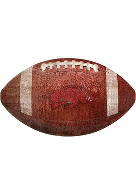 Arkansas Razorbacks Baseball Shaped Sign - Red
