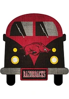 Arkansas Razorbacks Team Bus Sign - Red