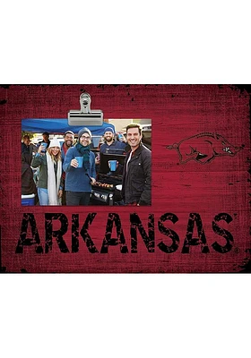 Arkansas Razorbacks Team Clip Picture Frame - Red