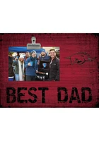 Arkansas Razorbacks Best Dad Clip Picture Frame - Red