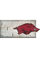 Arkansas Razorbacks Key Holder Sign - Red