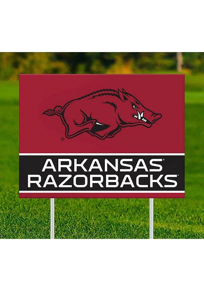 Arkansas Razorbacks Team Yard Sign - Red