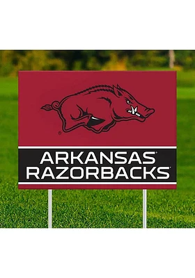Arkansas Razorbacks Team Yard Sign - Red