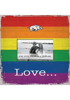 Arkansas Razorbacks Love Pride Picture Frame - Red