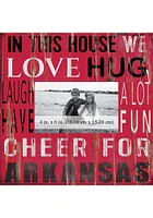 Arkansas Razorbacks In This House 10x10 Picture Frame - Red