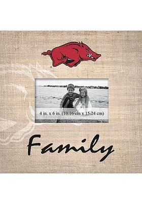 Arkansas Razorbacks Family Picture Picture Frame - Red