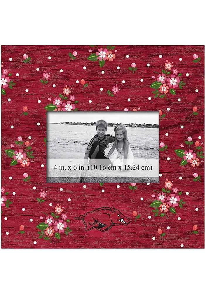 Arkansas Razorbacks Floral Picture Frame - Red