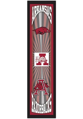 Arkansas Razorbacks Throwback Sign - Red